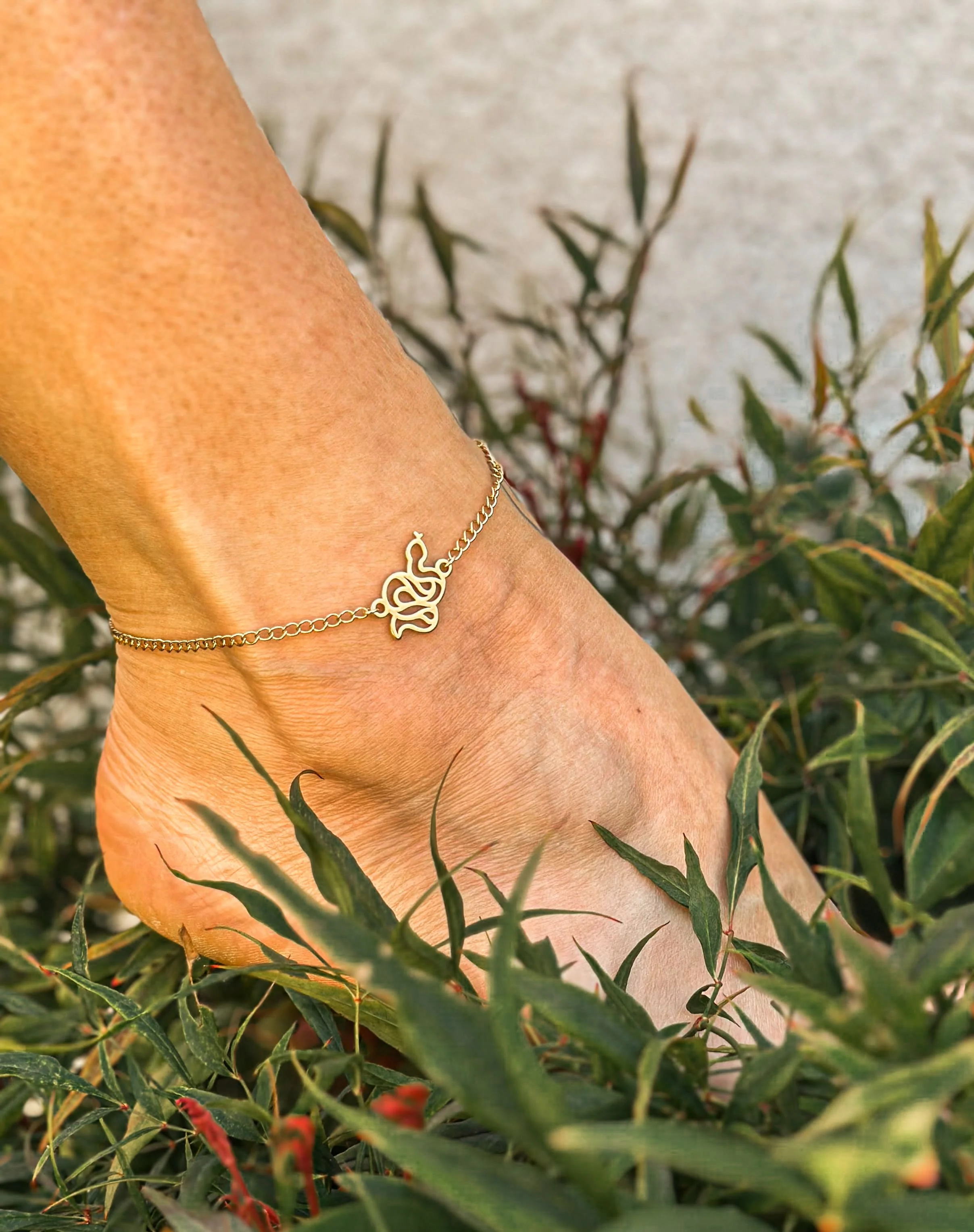 Bracelet de cheville serpent - Image 3