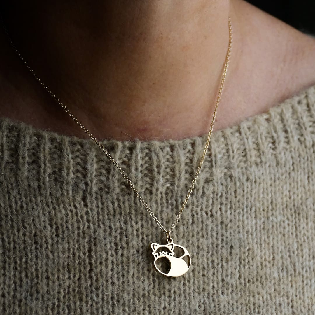 Collier Panda Roux